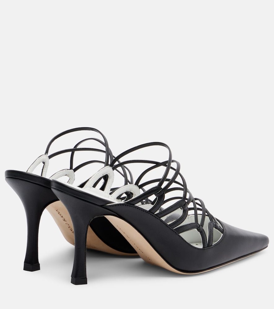 Sandalen Netas 90 aus Leder - Manolo Blahnik - Modalova