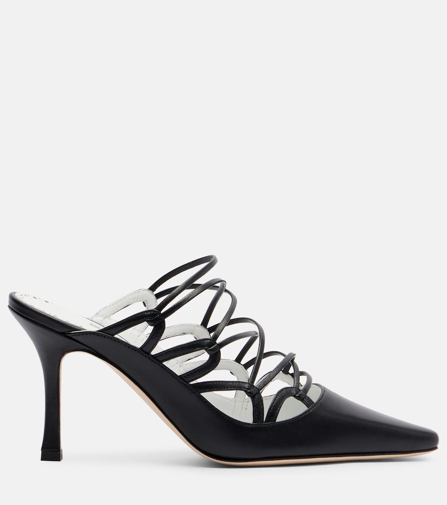 Sandalen Netas 90 aus Leder - Manolo Blahnik - Modalova