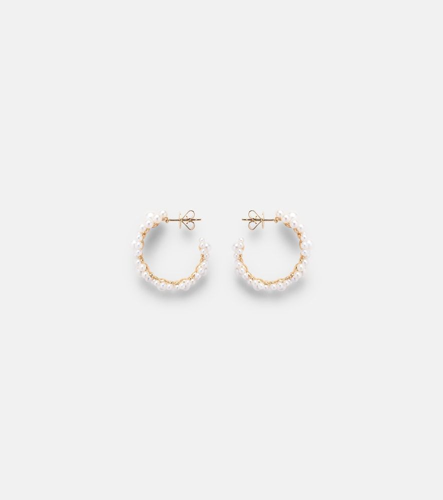 Pendientes Jardin Boucle de oro de 14 ct con perlas de agua dulce - Sophie Bille Brahe - Modalova