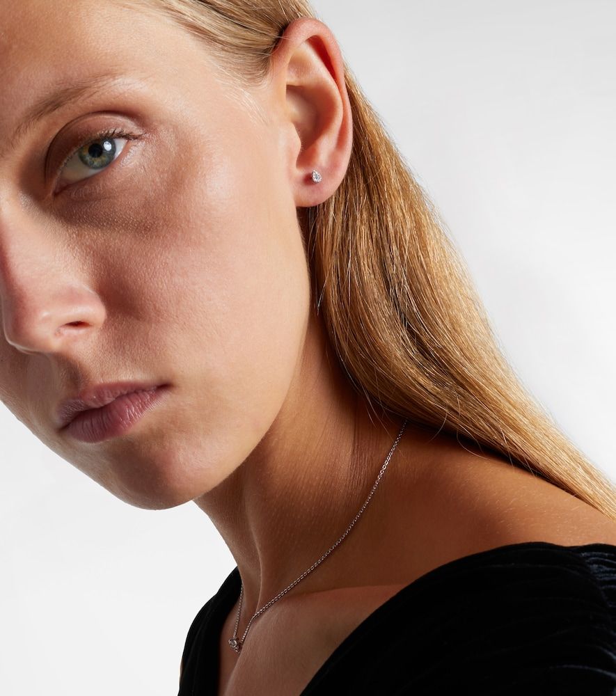 Persée Orecchino singolo Piercing in oro bianco 18kt con diamanti - Persee - Modalova