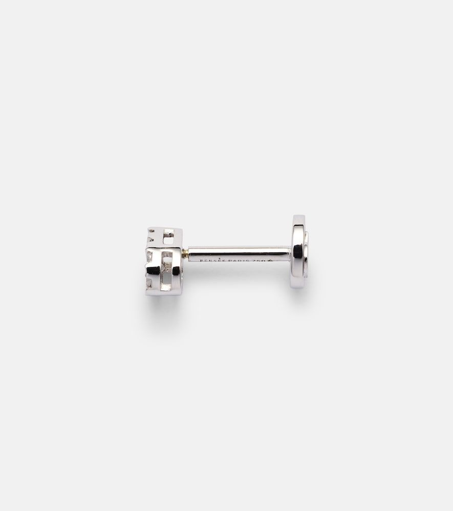 Persée Orecchino singolo Piercing in oro bianco 18kt con diamanti - Persee - Modalova