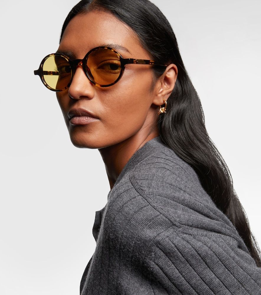Bottega Veneta Runde Sonnenbrille - Bottega Veneta - Modalova