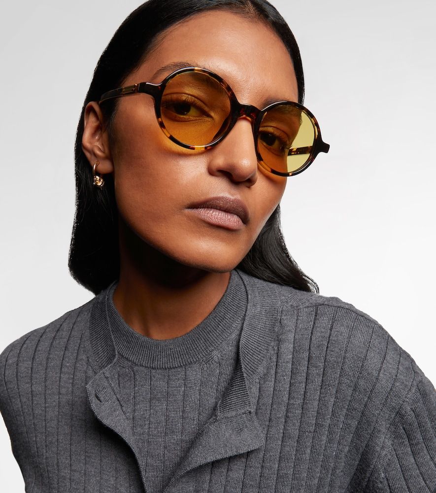 Bottega Veneta Runde Sonnenbrille - Bottega Veneta - Modalova
