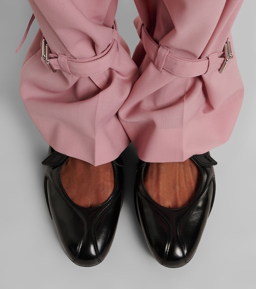 Ballerinas Floor 01 aus Lackleder - The Attico - Modalova