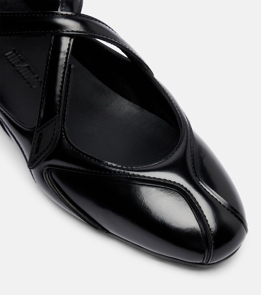 Ballerinas Floor 01 aus Lackleder - The Attico - Modalova