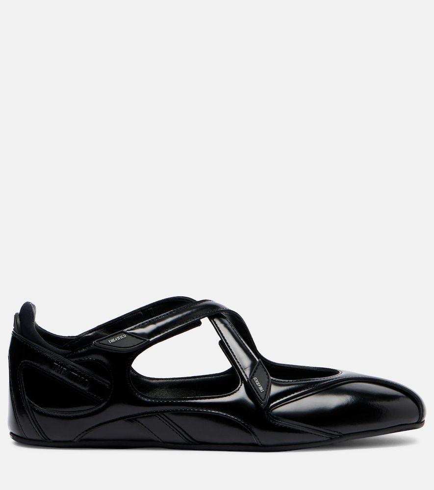Ballerinas Floor 01 aus Lackleder - The Attico - Modalova