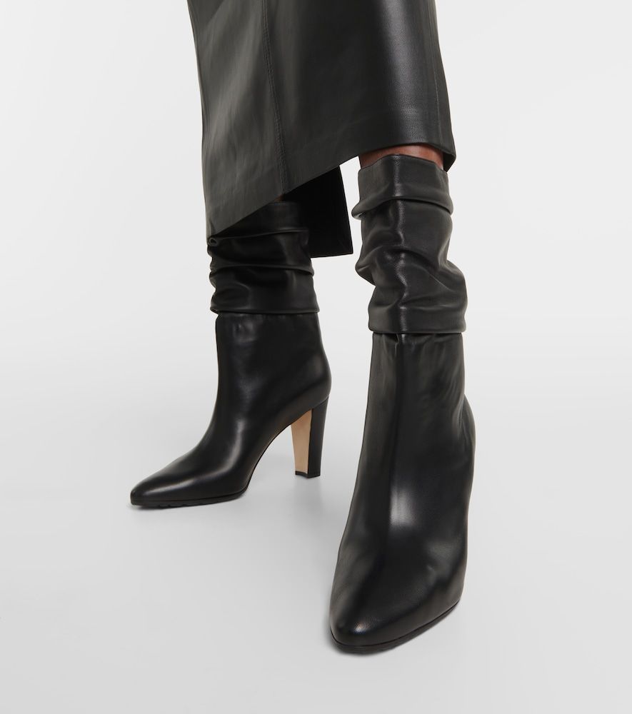 Stiefel Calasso 90 aus Leder - Manolo Blahnik - Modalova