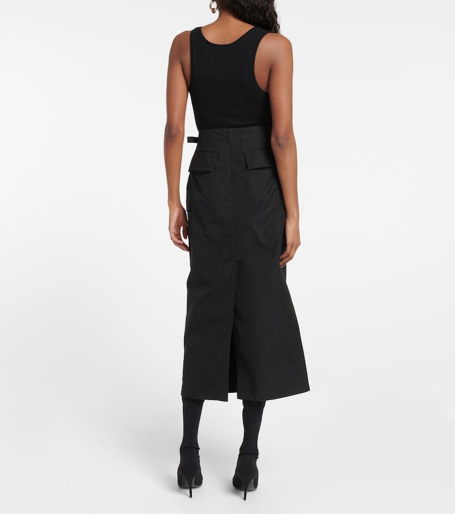 Cotton cargo midi skirt - Wardrobe.NYC - Modalova