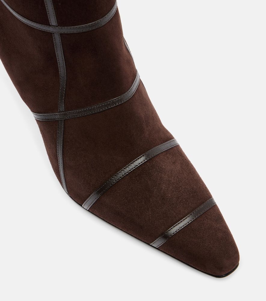 Ankle Boots Trulona 90 aus Veloursleder - Manolo Blahnik - Modalova