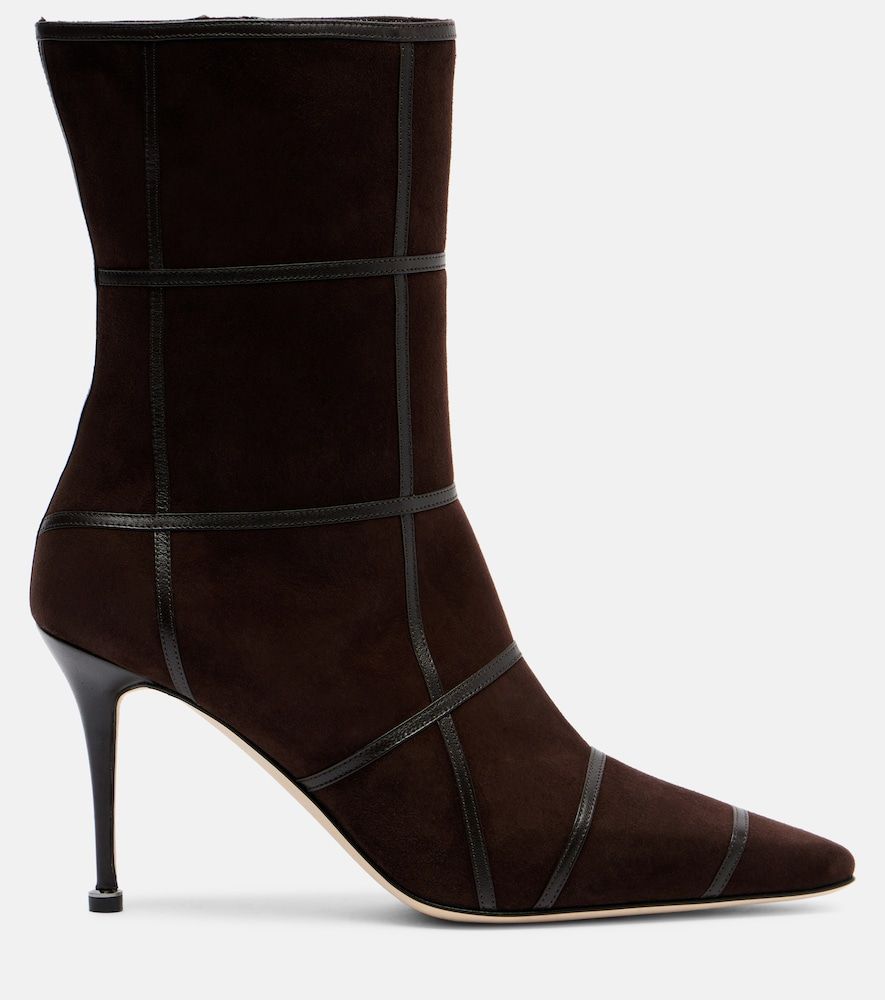 Ankle Boots Trulona 90 aus Veloursleder - Manolo Blahnik - Modalova