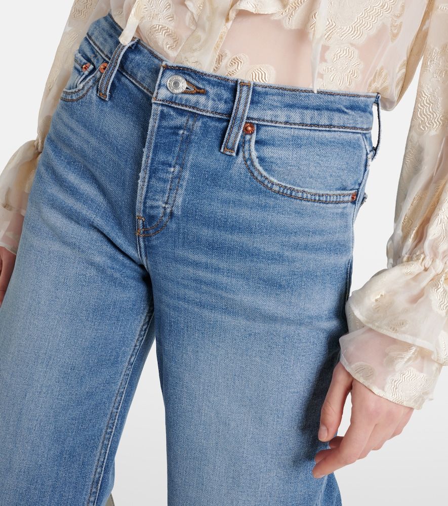 Jeans a gamba larga e vita media - Re/Done - Modalova