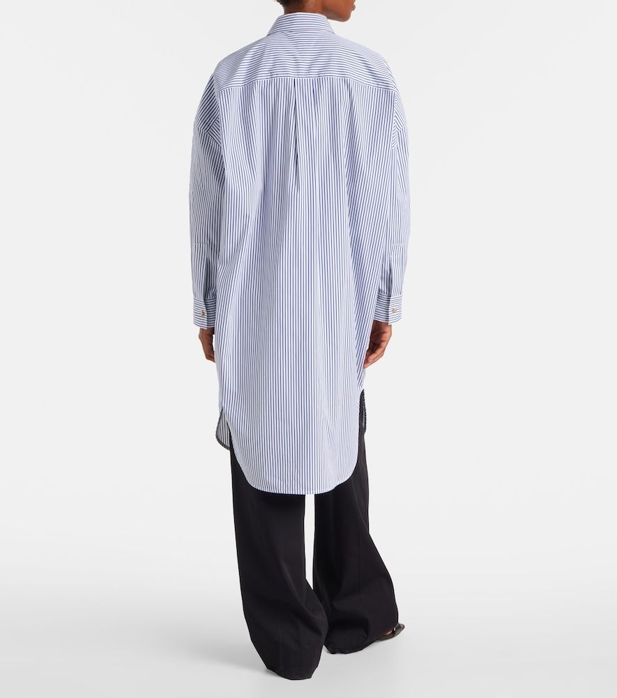 Striped cotton poplin shirt - Bottega Veneta - Modalova