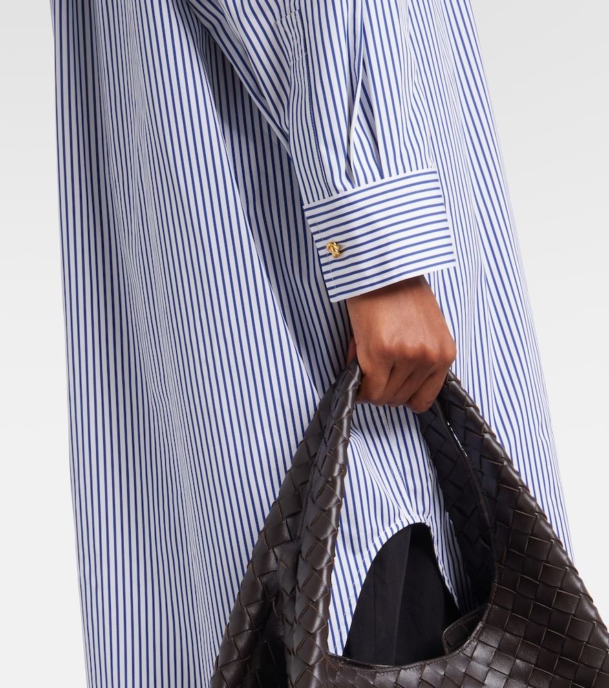 Striped cotton poplin shirt - Bottega Veneta - Modalova