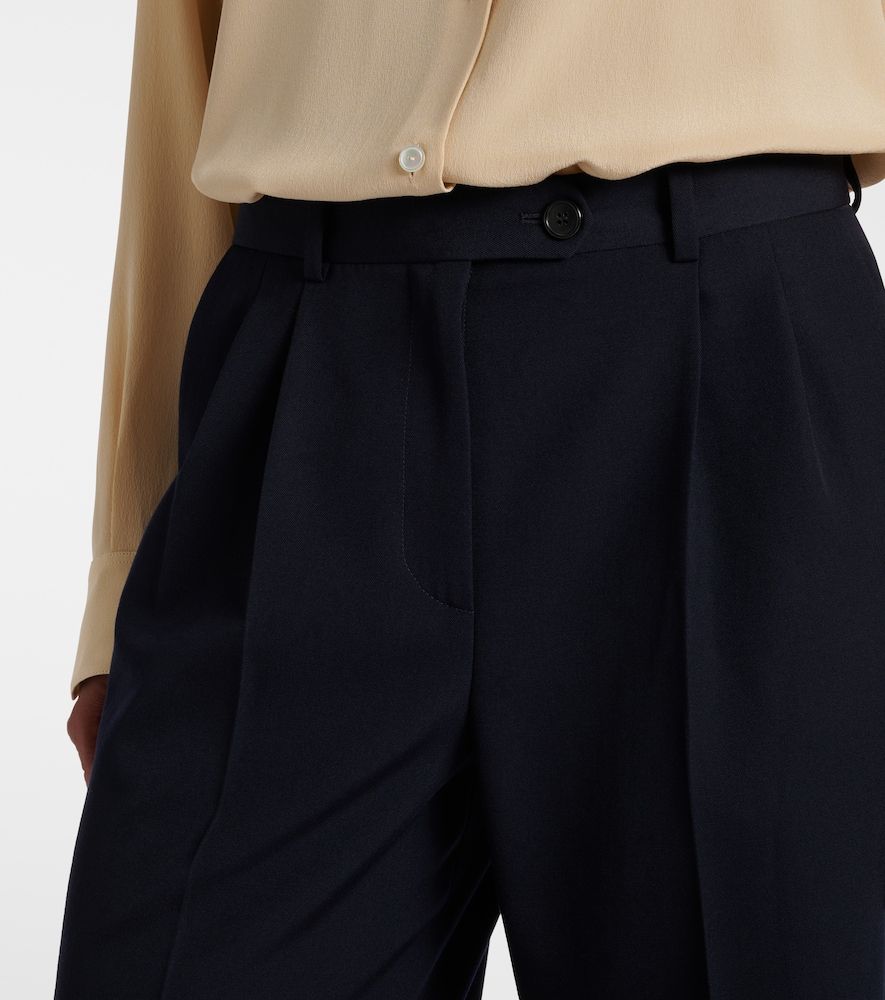 Pantalones anchos Virgil de gabardina de lana - The Row - Modalova