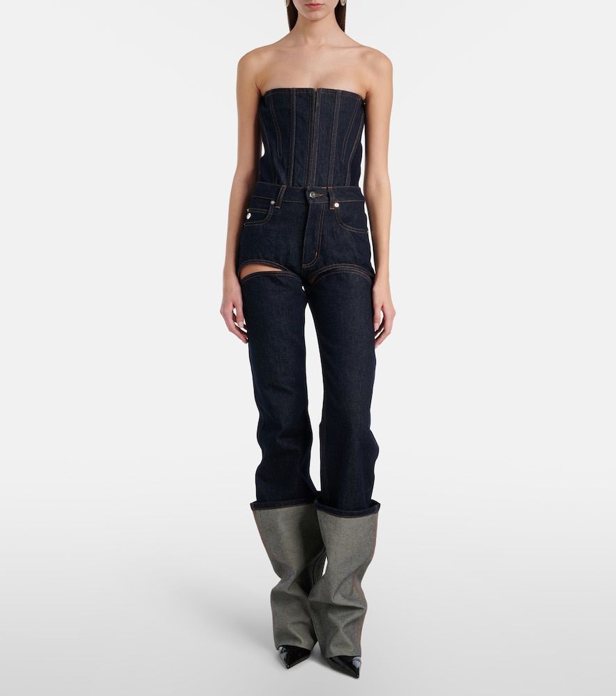 Jeans regular con cut-out - Jean Paul Gaultier - Modalova
