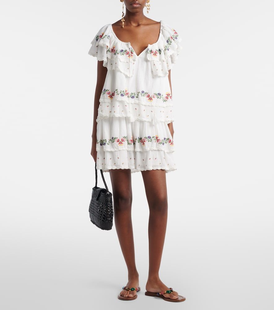 Vestido corto Leilani de algodón - Rixo - Modalova