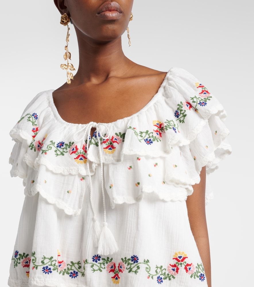 Vestido corto Leilani de algodón - Rixo - Modalova
