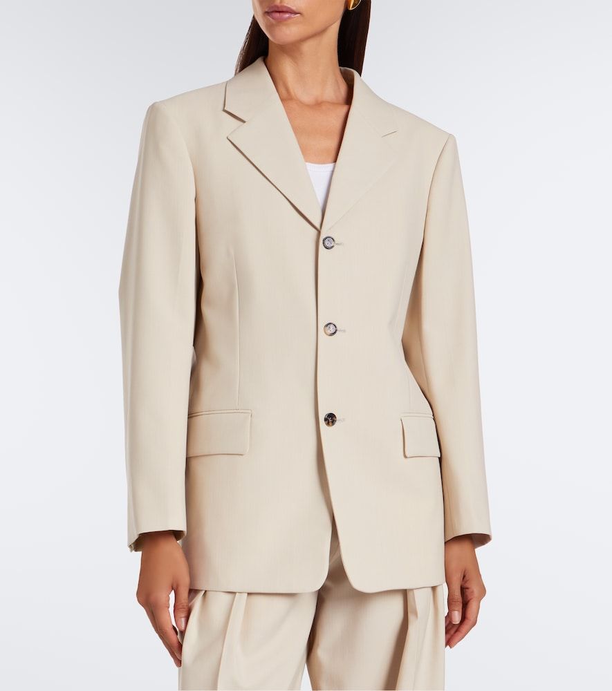 Striped wool and cotton blazer - Bottega Veneta - Modalova