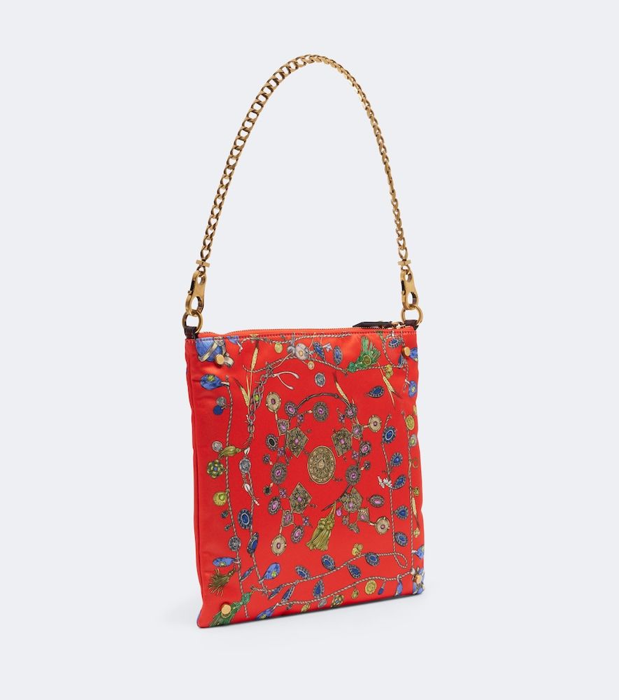 Borsa a spalla Medusa in duchesse con stampa - Versace - Modalova