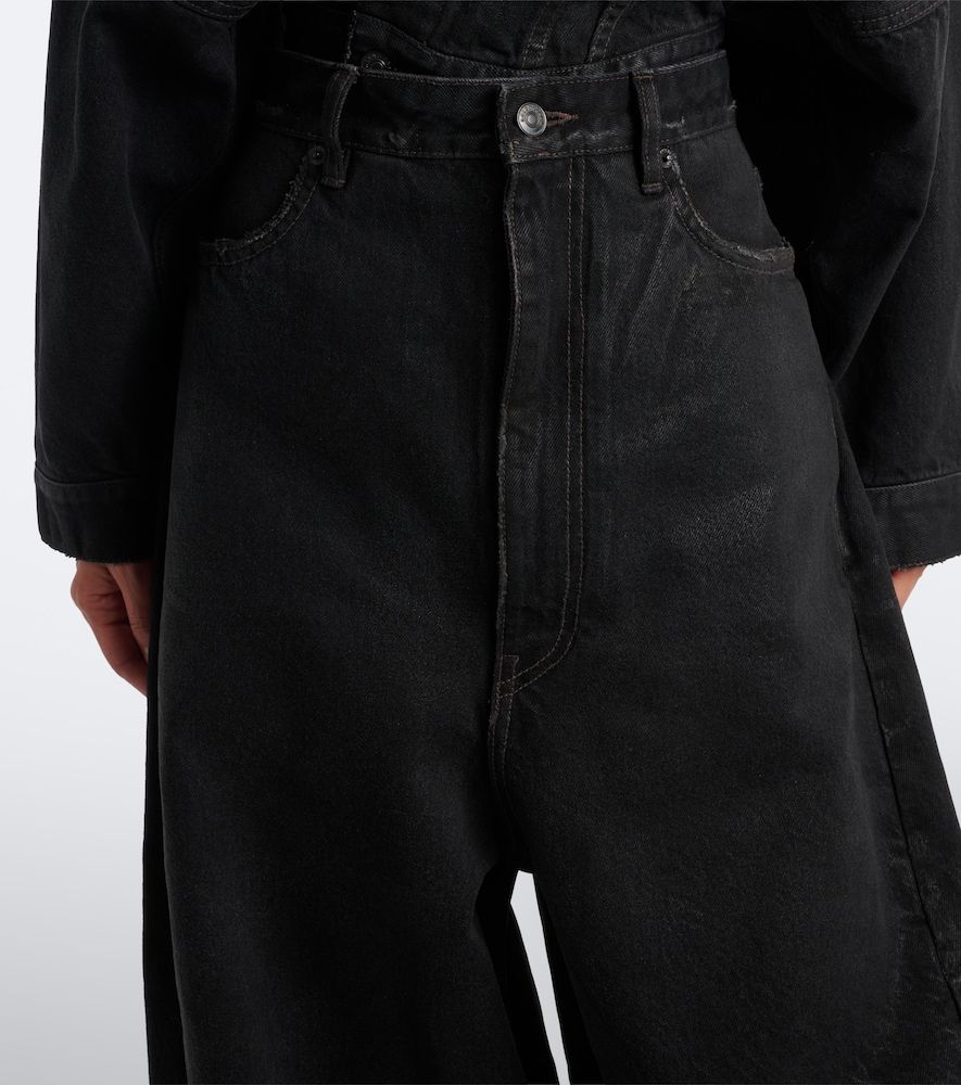 Jeans barrel a vita media - Balenciaga - Modalova