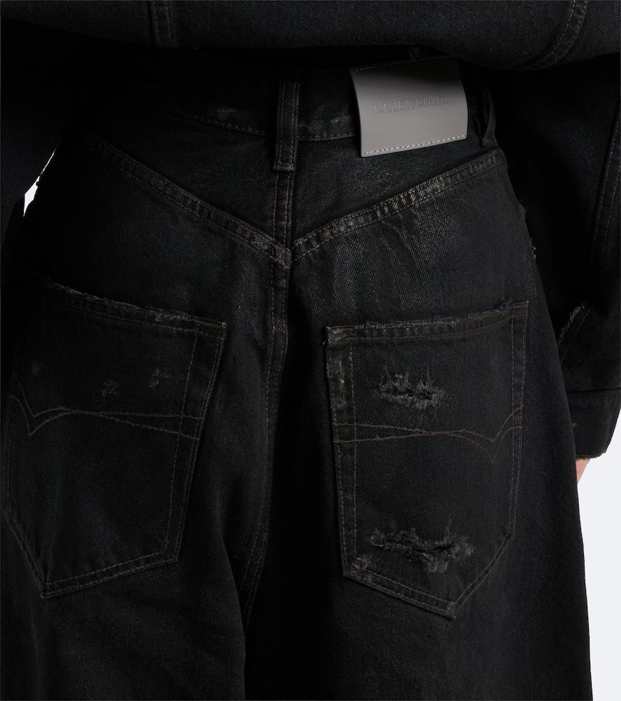 Jeans barrel a vita media - Balenciaga - Modalova