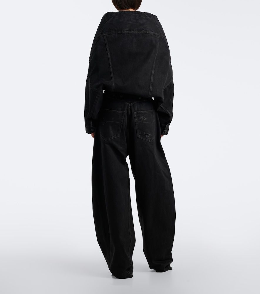 Jeans barrel a vita media - Balenciaga - Modalova