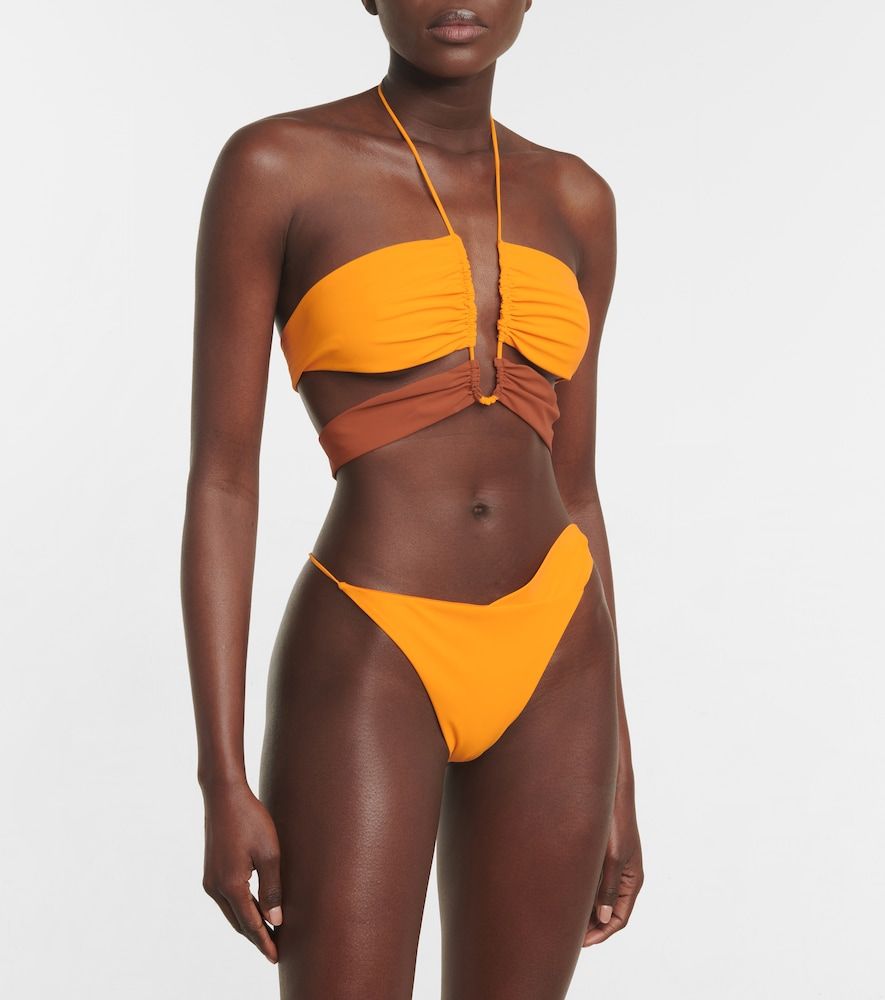 Nensi Dojaka Top bikini con ruches - Nensi Dojaka - Modalova