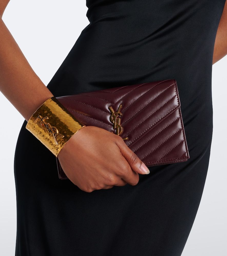 Cassandre Envelope leather wallet on chain - Saint Laurent - Modalova