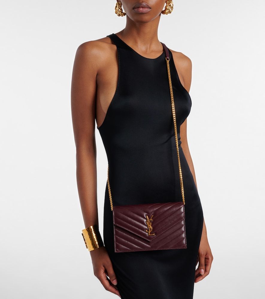 Cassandre Envelope leather wallet on chain - Saint Laurent - Modalova