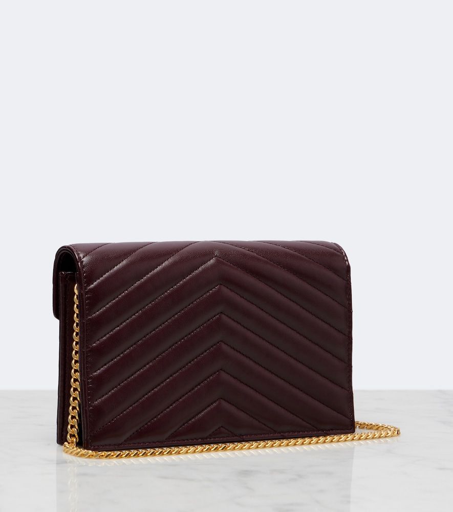 Cassandre Envelope leather wallet on chain - Saint Laurent - Modalova