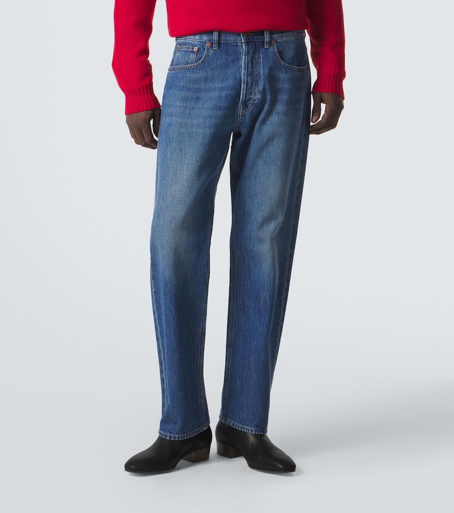 Jeans regular a vita media - Valentino - Modalova