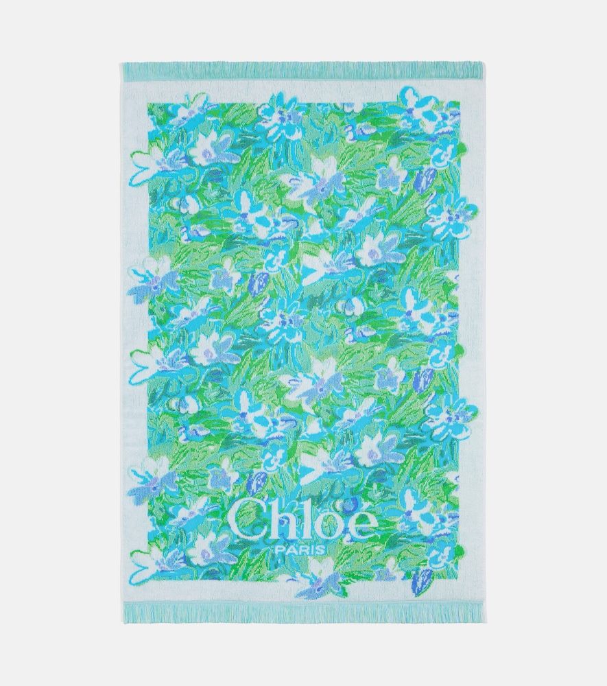 Chloé Toalla de rizo de algodón floral con logo - Chloe - Modalova