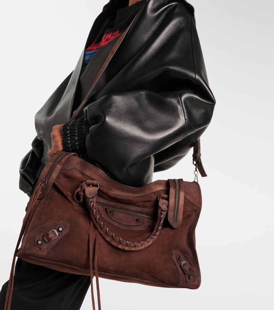 Borsa a mano Le City Medium in suede - Balenciaga - Modalova