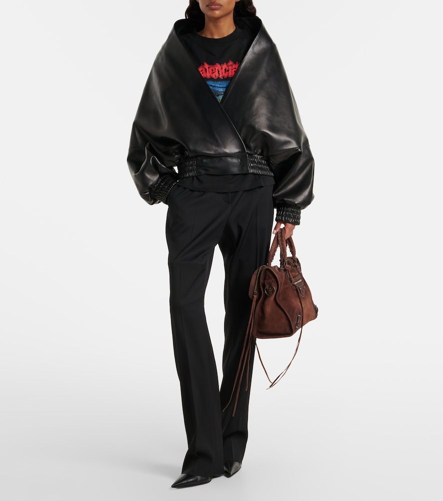 Le City Medium suede top-handle bag - Balenciaga - Modalova