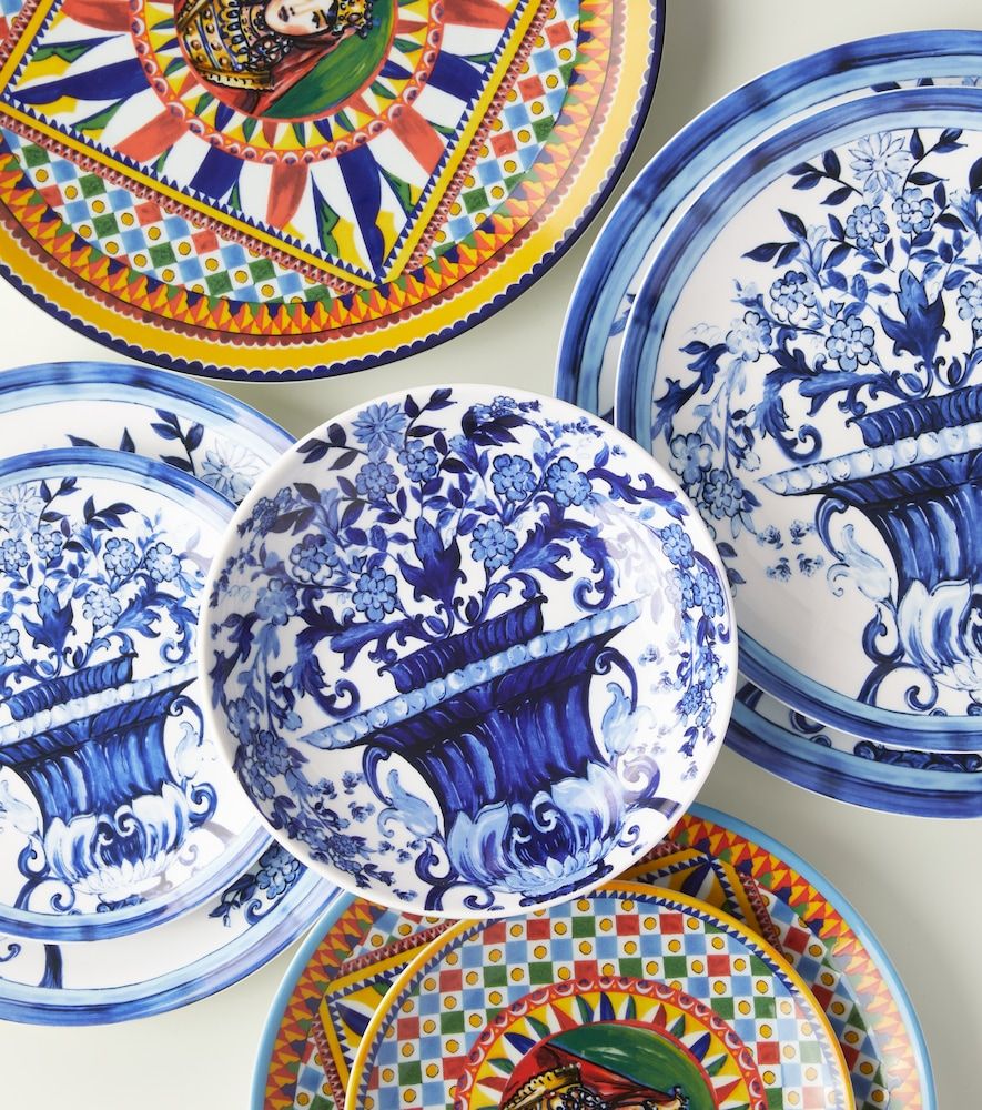Set di due piatti fondi Mediterraneo - Dolce&Gabbana Casa - Modalova