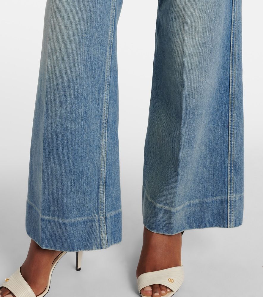 Mid-Rise Wide-Leg Jeans VGold - Valentino - Modalova