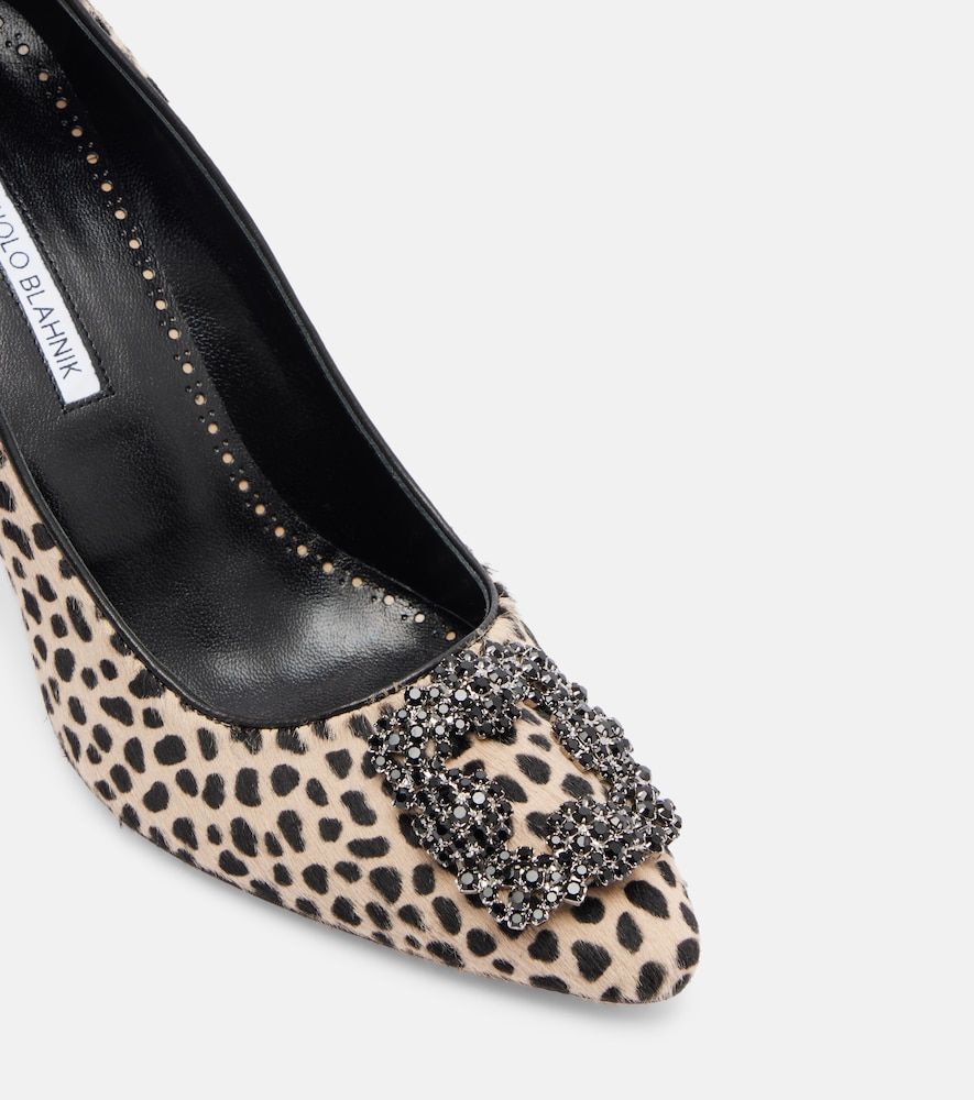 Bedruckte Pumps Hangisi 90 aus Kalbshaar - Manolo Blahnik - Modalova