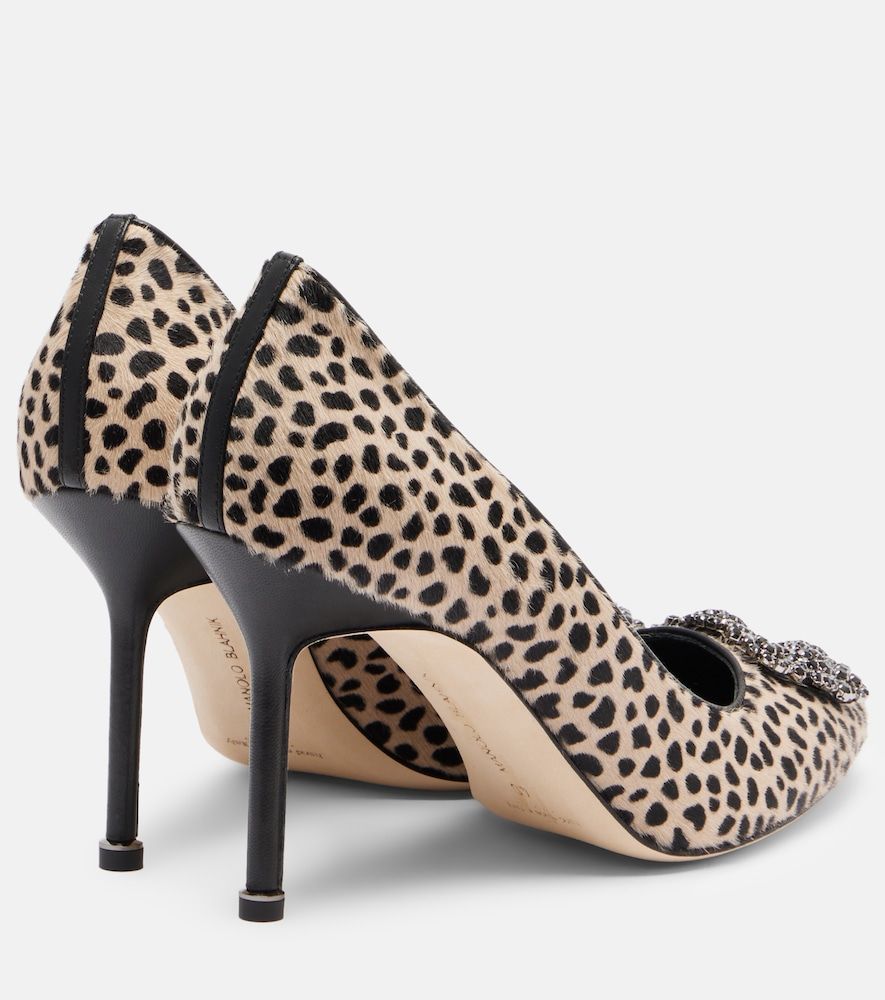 Bedruckte Pumps Hangisi 90 aus Kalbshaar - Manolo Blahnik - Modalova