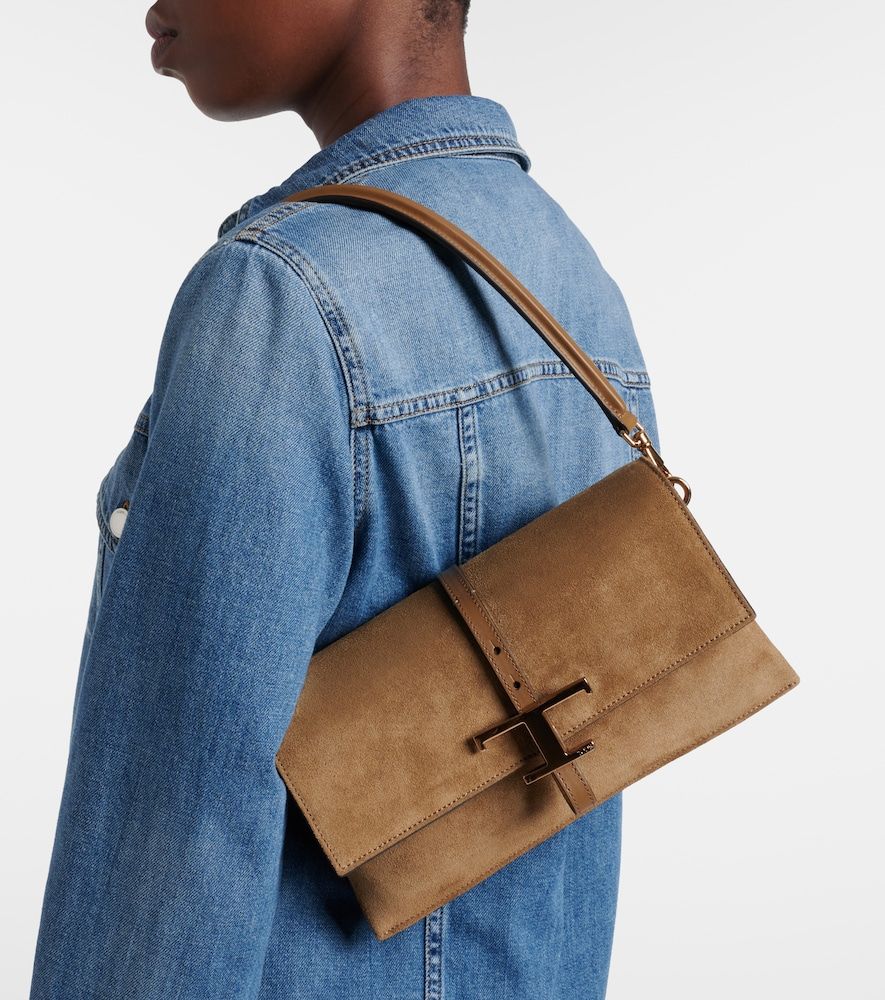 Borsa a spalla T Timeless Small in suede - Tod's - Modalova