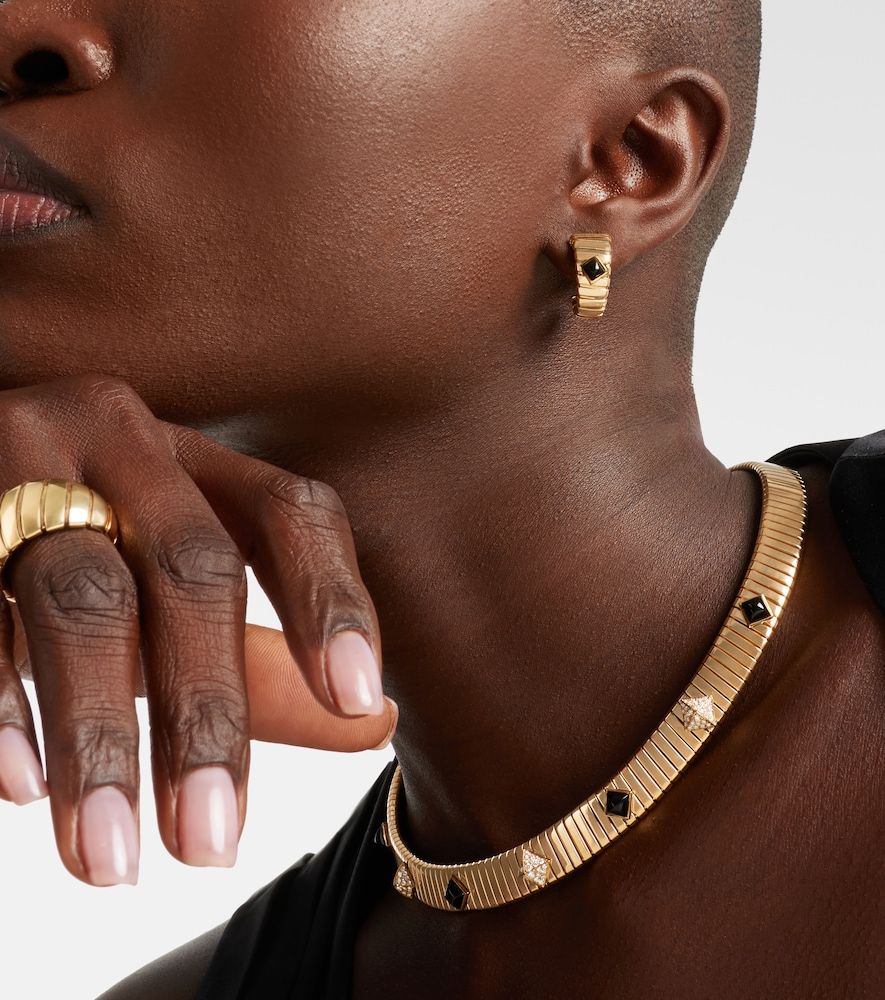 Orecchini Tubogas in 18kt con onice - Bvlgari - Modalova