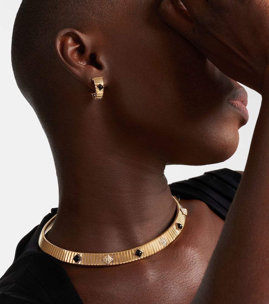 Orecchini Tubogas in 18kt con onice - Bvlgari - Modalova
