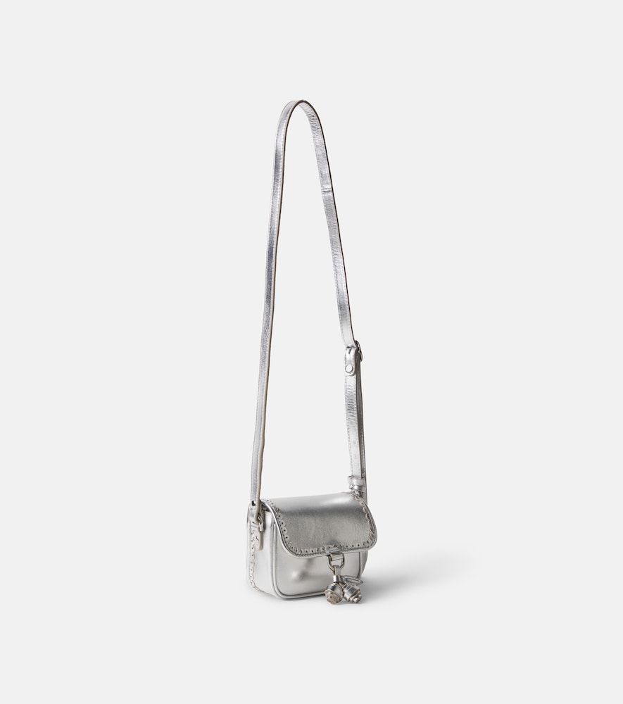 Bolso cruzado de piel metalizada - Bonpoint - Modalova