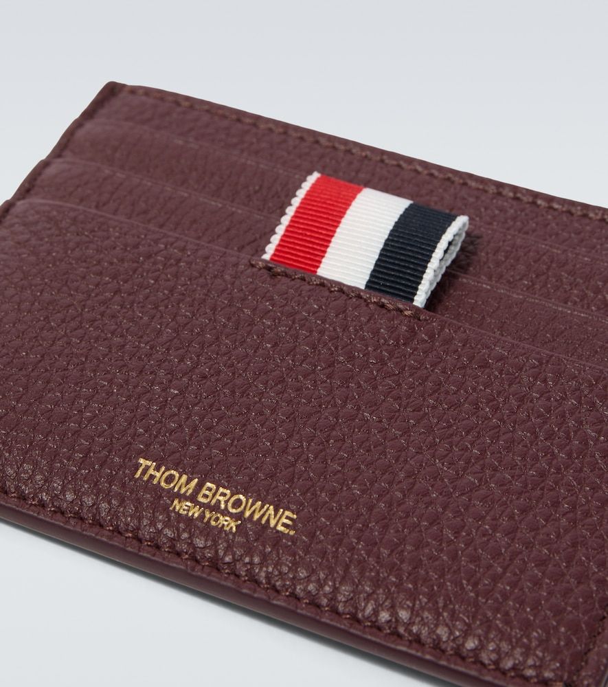 Portacarte RWB Stripe in pelle - Thom Browne - Modalova