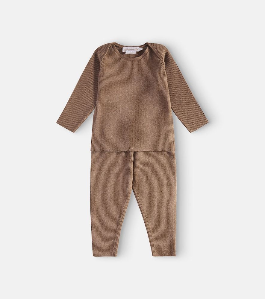 Bebé - set Fili de jersey y pantalones en mezcla de lana y algodón - Bonpoint - Modalova