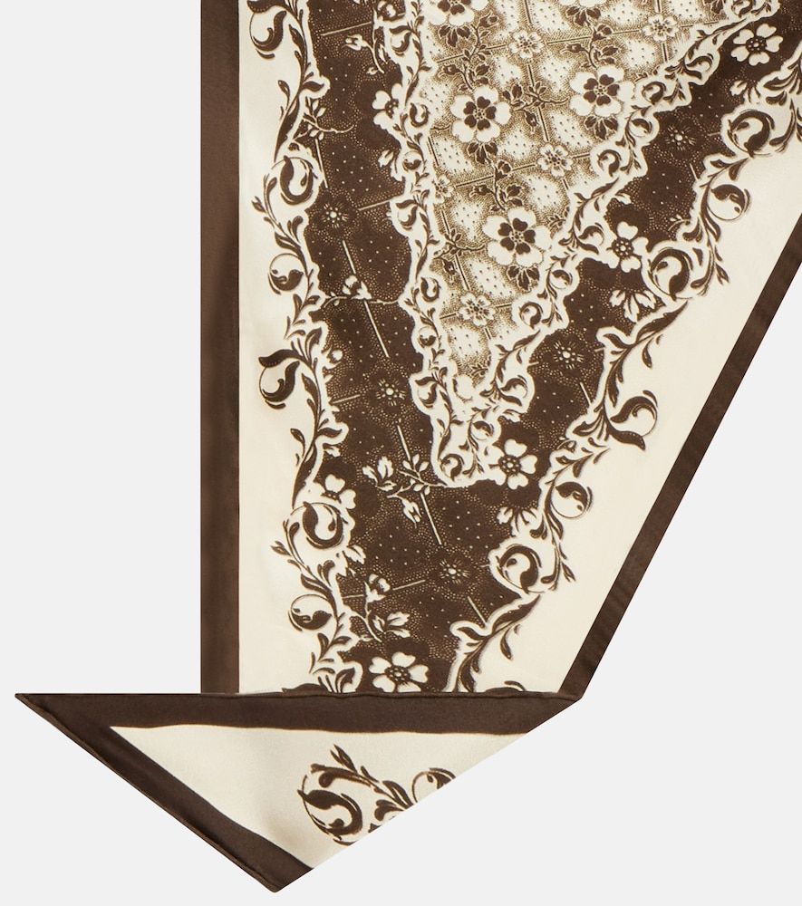 Alemais Violet floral silk scarf - Alemais - Modalova