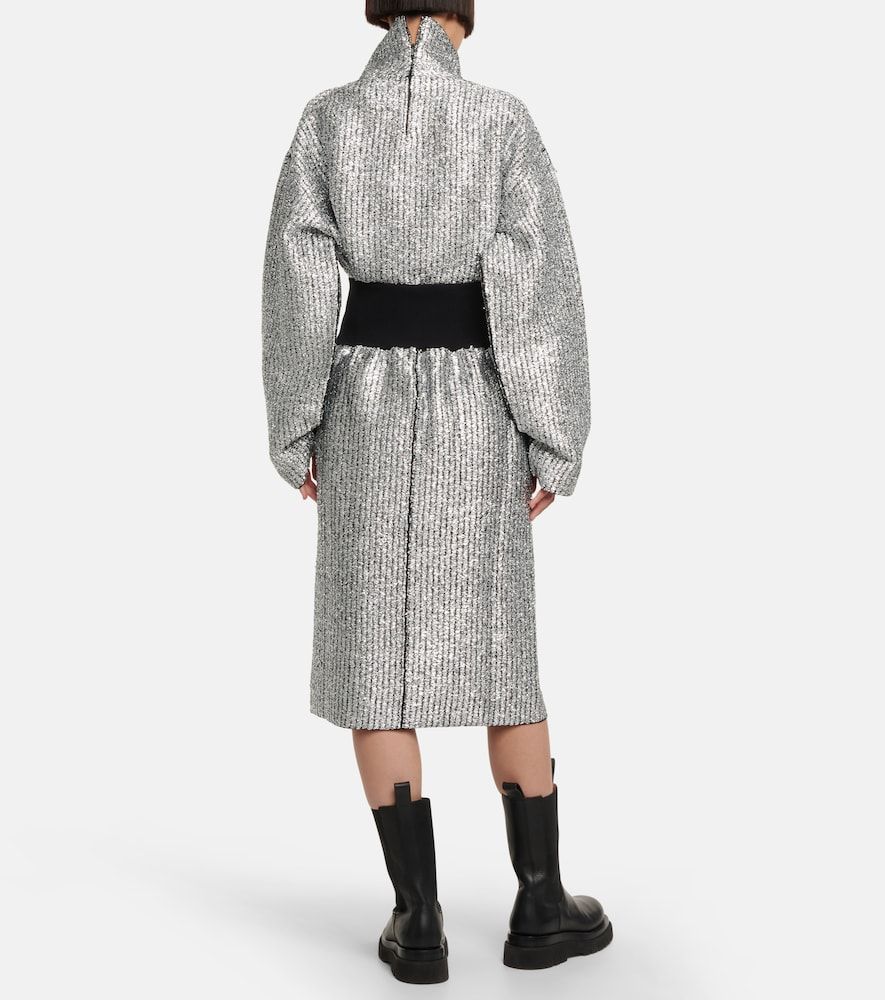 Moncler 1952 - Gonna midi in misto lana lamé - Moncler Genius - Modalova