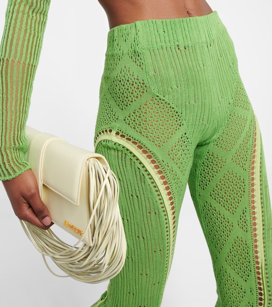 Disco high-rise flared cotton pants - Roberta Einer - Modalova