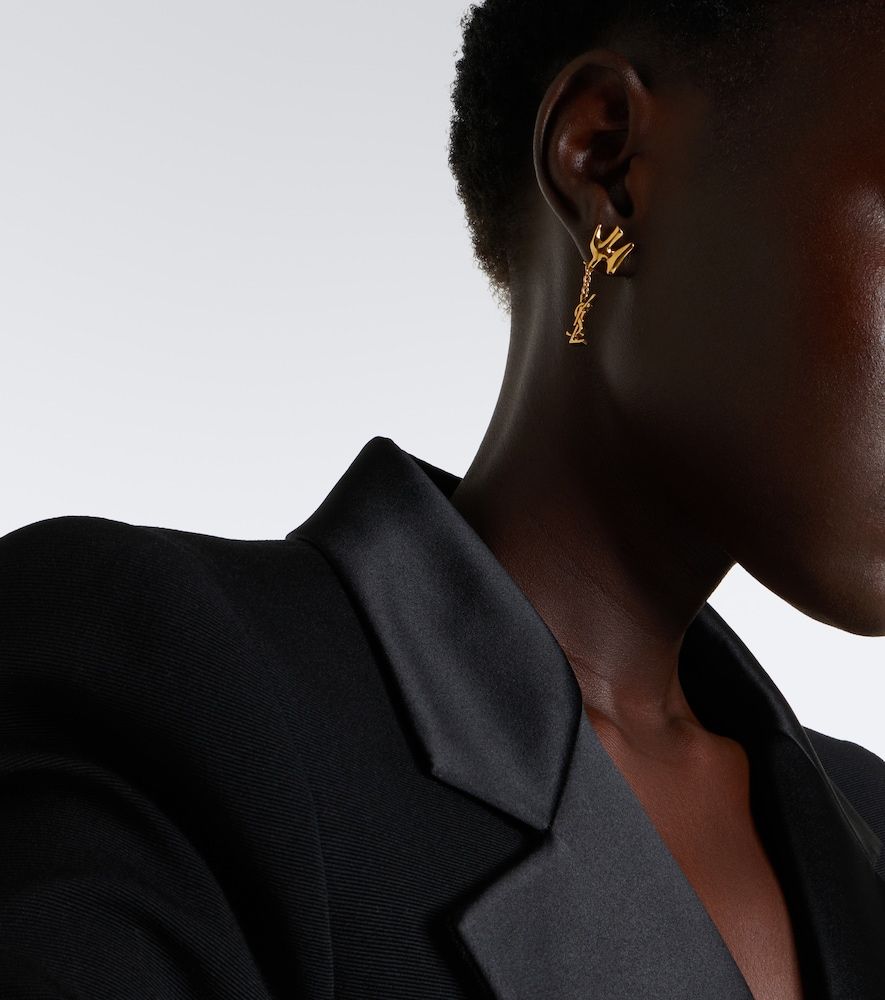 Pendientes Cassandre de latón - Saint Laurent - Modalova
