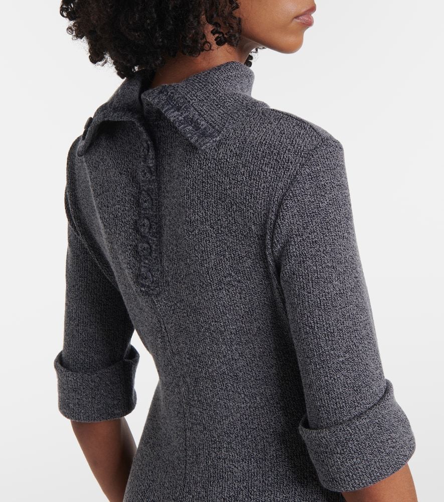 White Label Cerine ribbed-knit boucle midi dress - Proenza Schouler - Modalova