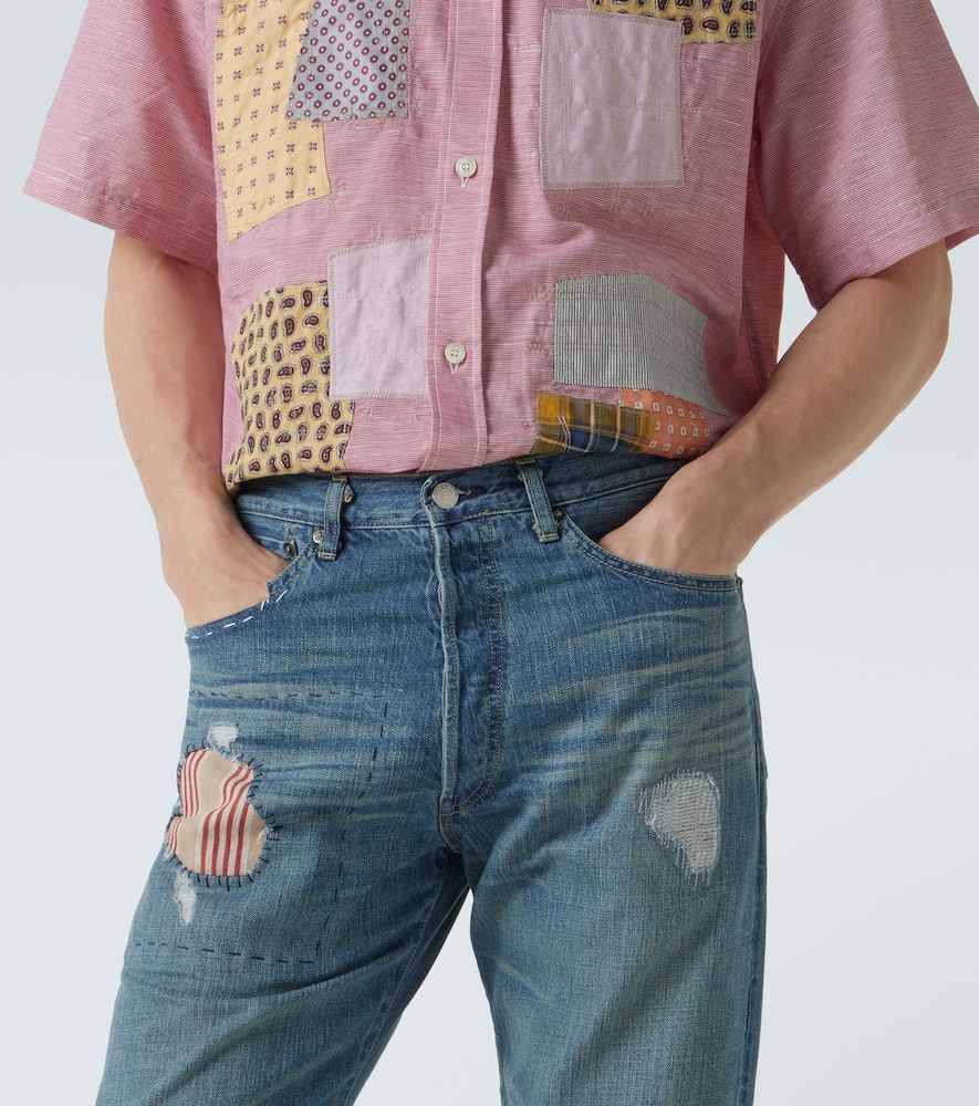 X Levi's® jeans rectos con patchwork - Junya Watanabe - Modalova